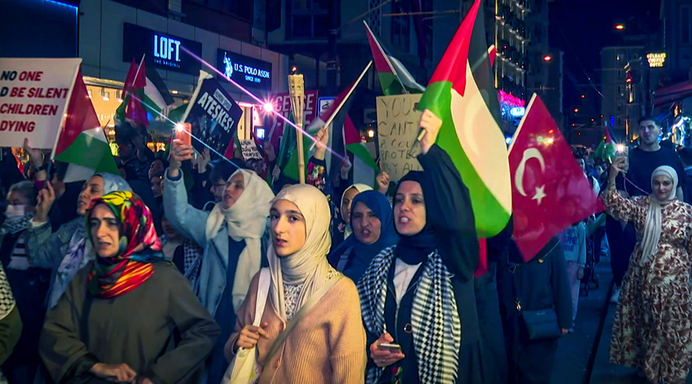 Mass pro-Gaza rally in Istanbul