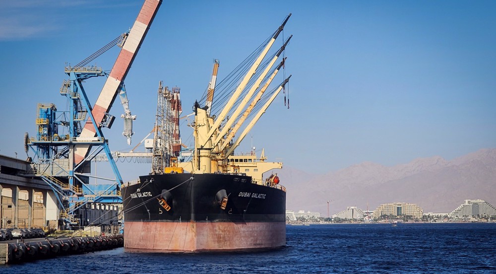 Ship-Port of Eilat-Israeli-occupied territories