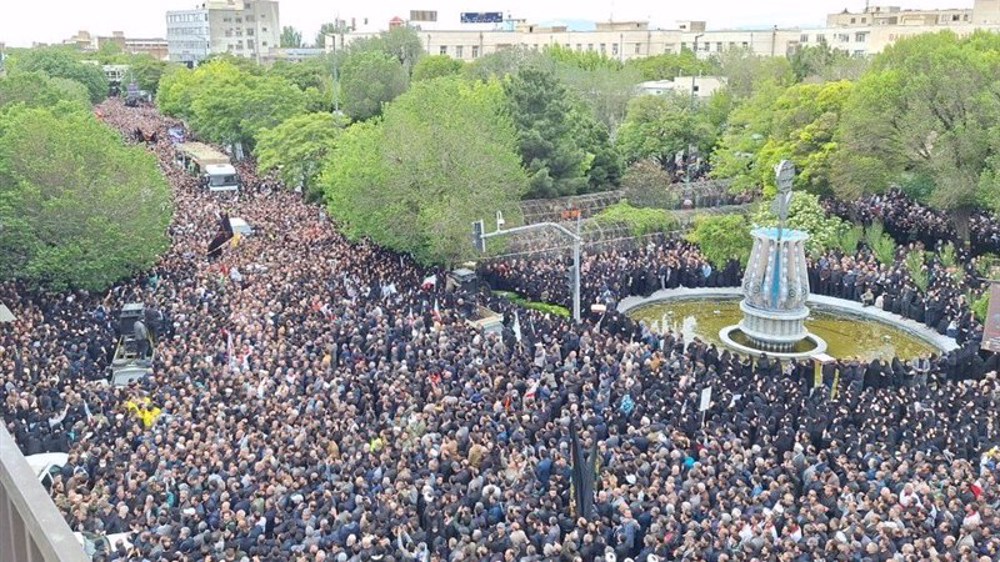 Iranians mourn President Raeisi martyrdom as funeral ceremonies begin