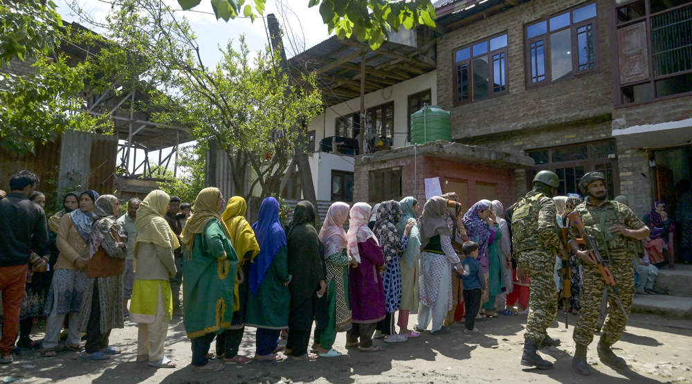 Kashmir sees highest voter turnout in 40 years