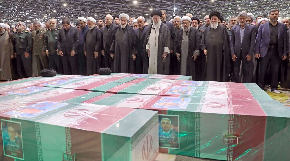 Ayatollah Khamenei leads prayers as millions gather for Raeisi funeral 