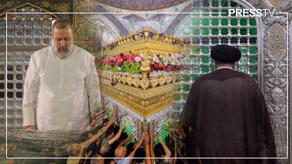 Le président Raîssi au sanctuaire de l'Imam Reza