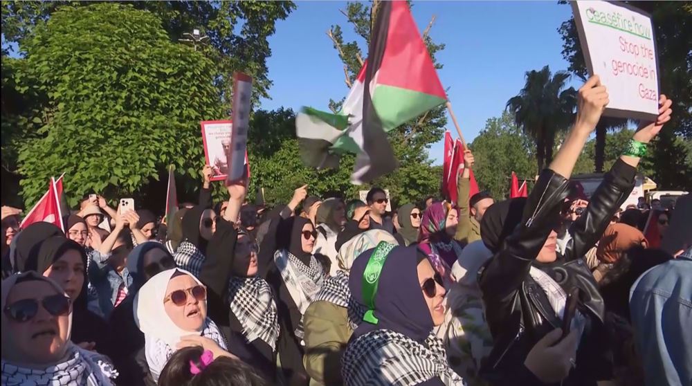 Turkish pro-Gaza protests denounce Israeli attack on Rafah