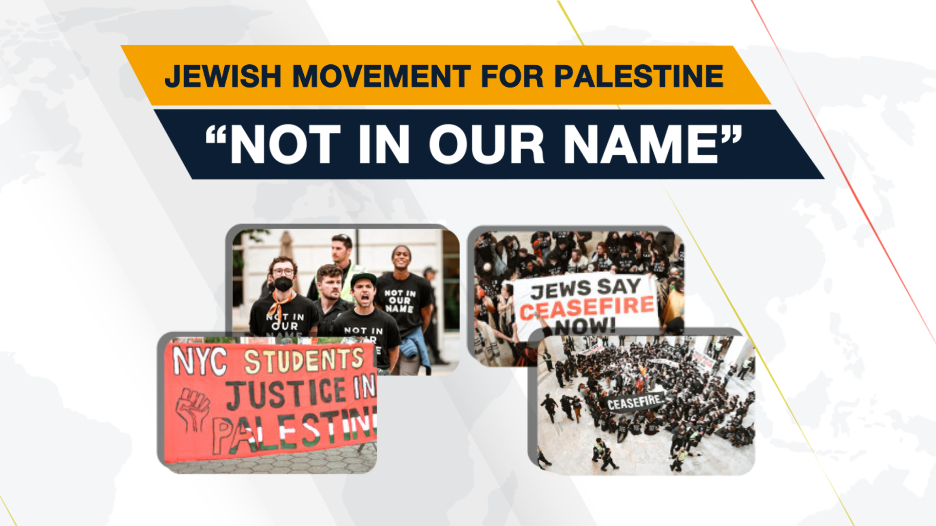 Jewish movement for Palestine: 'Not in our name' 