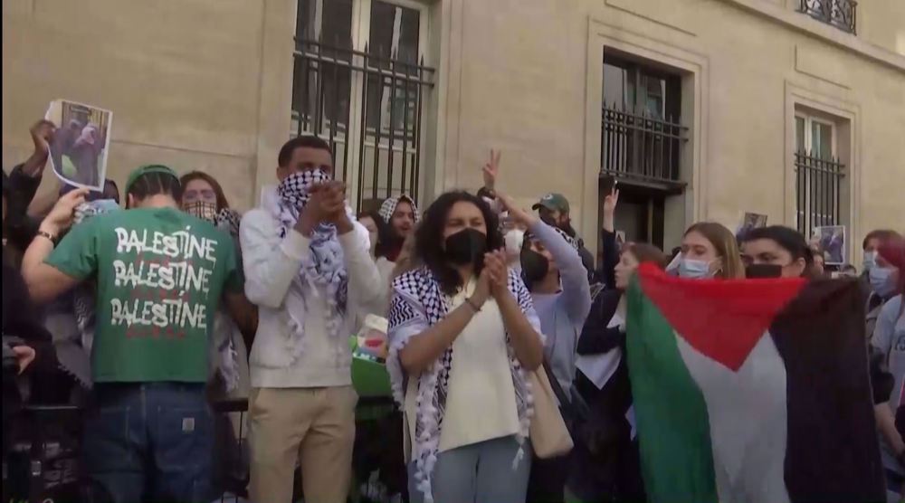 French university students set up tents, protest against Israel's attack on Rafah