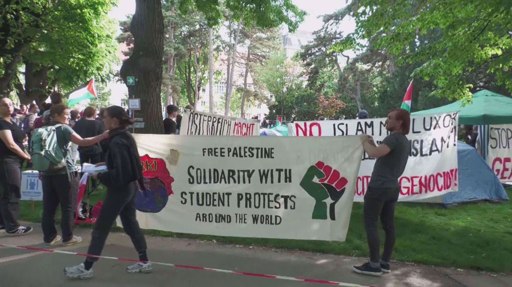 Austrian students set up pro-Gaza encampment at Vienna university