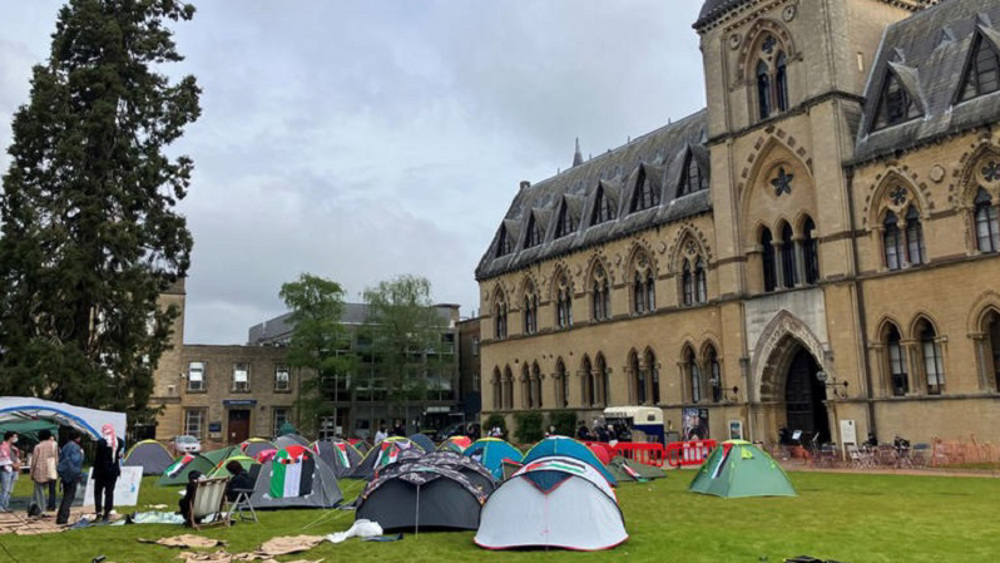Oxford students protest against Gaza genocide
