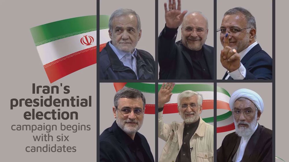 Iran's presidential election campaign begins with six candidates
