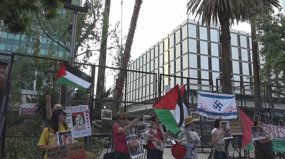 Mexicans rally at US embassy to stop Gaza genocide