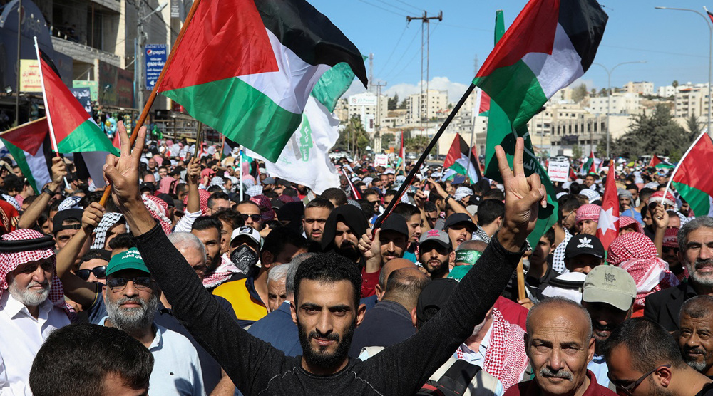 Jordanians rally in support of Palestine