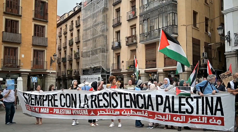 Madrid protesters demand breaking ties with Israel