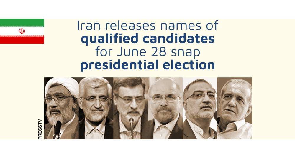Iran releases names of qualified candidates for June 28 election