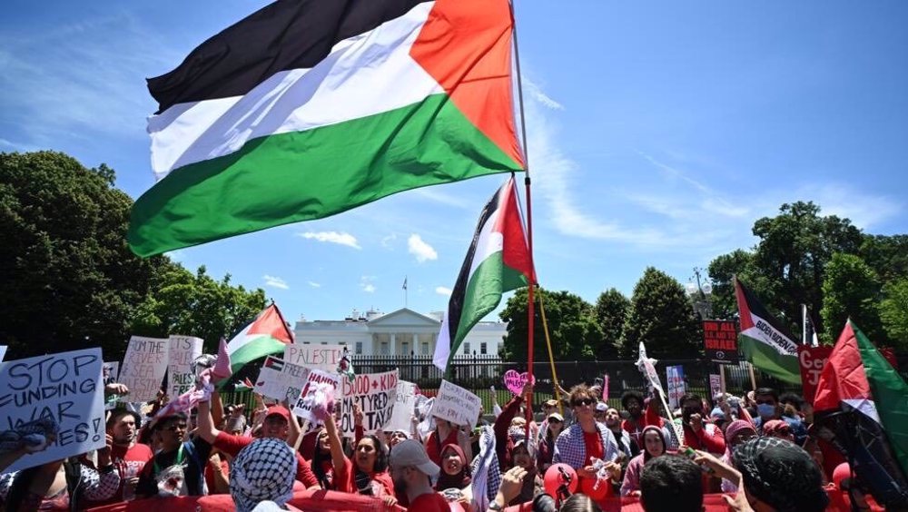 Un camp de solidarité avec Gaza établi en face de la Maison Blanche