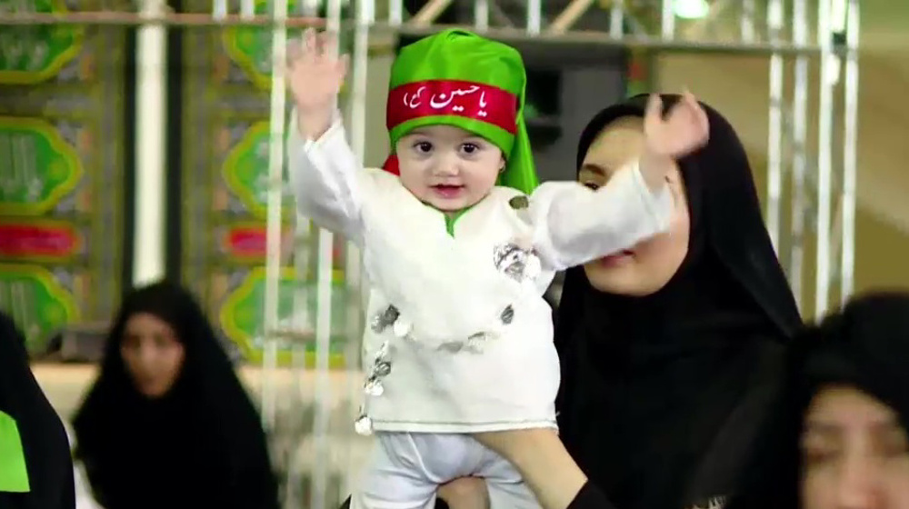 Mothers, their toddlers mark International Day of Hazrat Ali Asghar