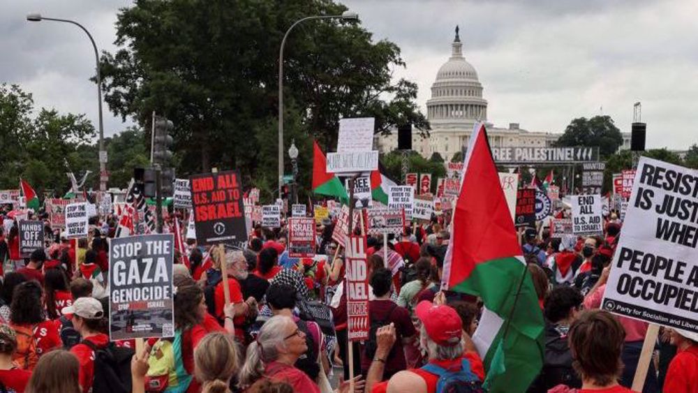 In Congress, Netanyahu gets applause; but outside, pro-Palestinians reaffirm reality