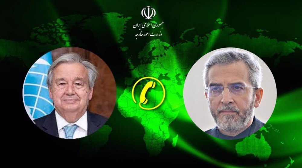 FM Bagheri Kani tells UN chief Iran will punish 'criminal Zionists'  