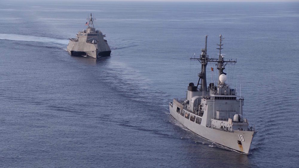 US, Philippines hold joint naval drills in South China Sea