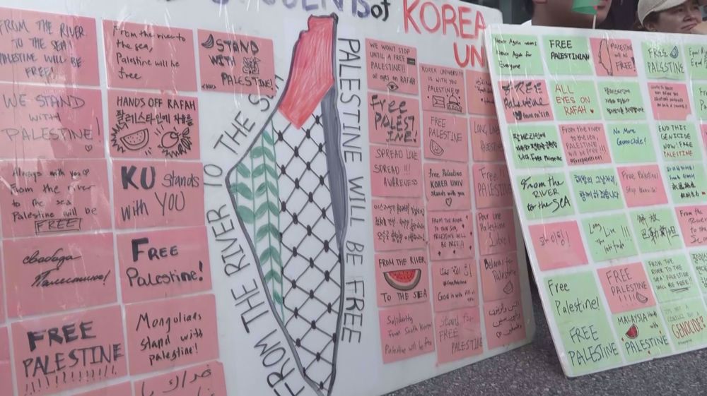 South Koreans stand with Palestine, mark Liberation Day