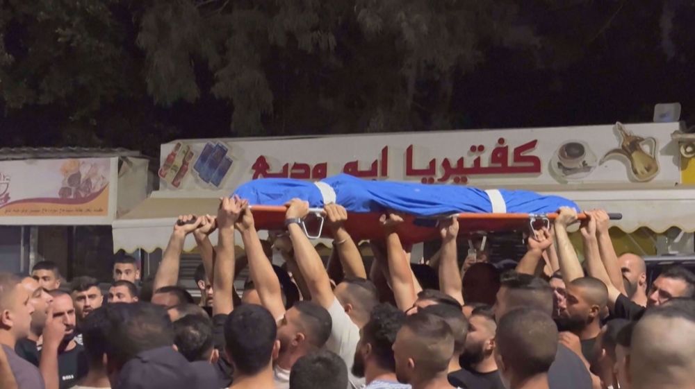 Funeral of Qassam members killed in Israeli strike on Jenin held 