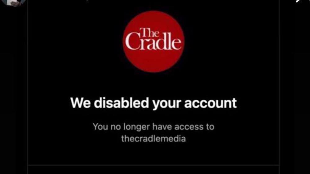 The Cradle's Instagram page 'permanently banned' over pro-Palestine content