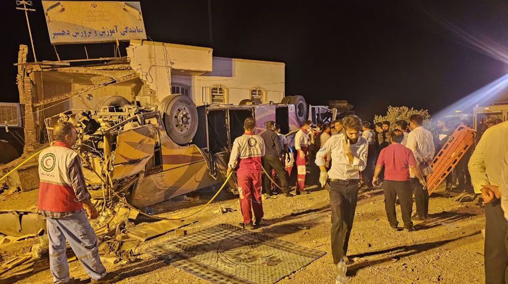 Iran-Bus crash-Pakistani pilgrims