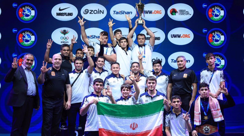 Iran’s U17 Greco-Roman wrestlers clinch world championship in Jordan