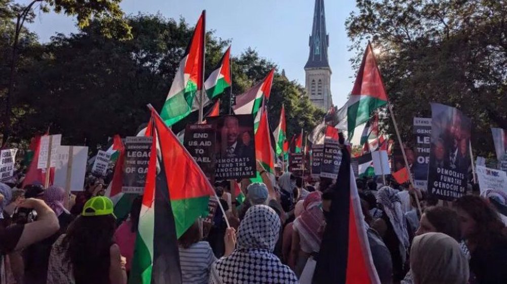 Pro-Gaza protesters stay put in Chicago, rap US unconditional support for Israel 