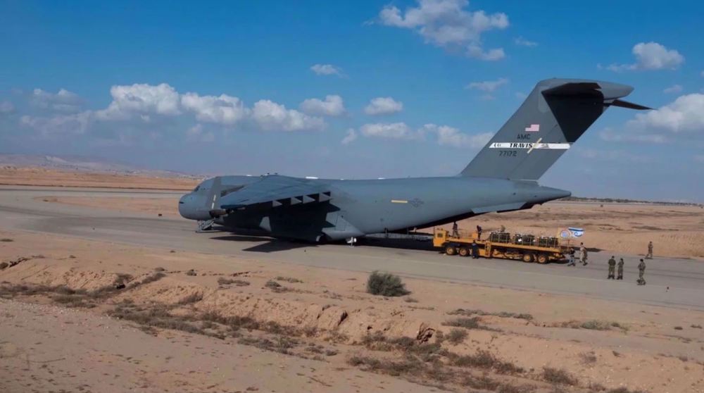 US sends over 50,000 tons of weaponry to Israeli regime since Oct. 7