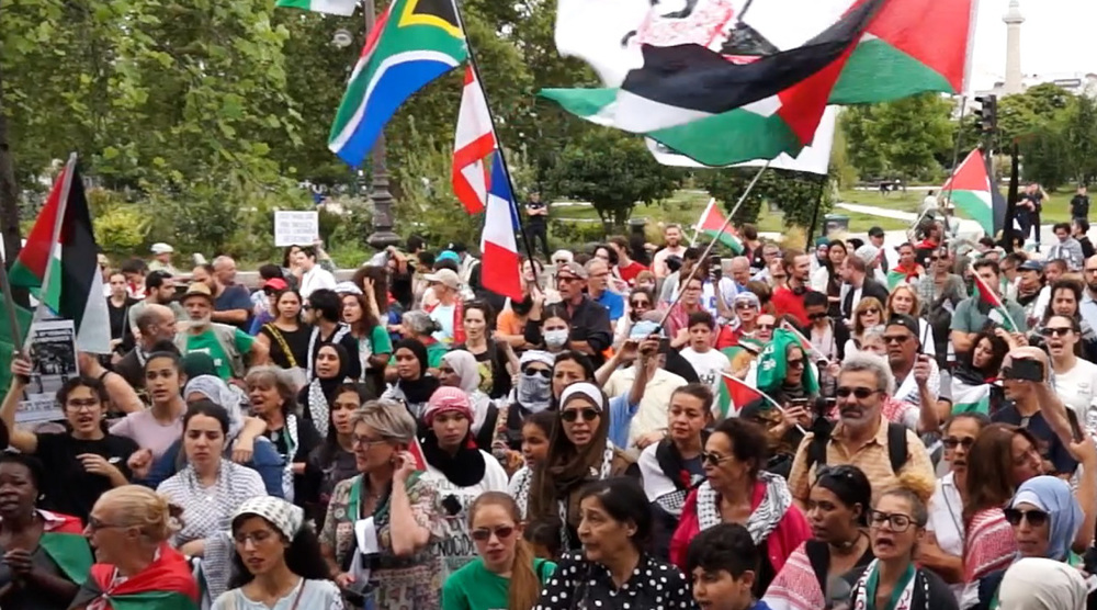 Paris activists denounce Western role in Gaza genocide