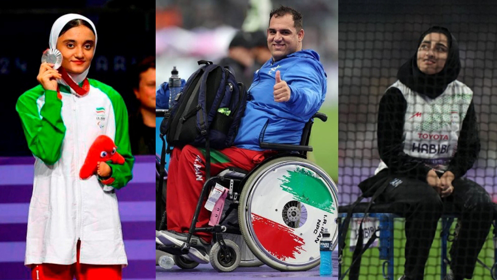 Iranian athletes win three silver medals at Paris Paralympics