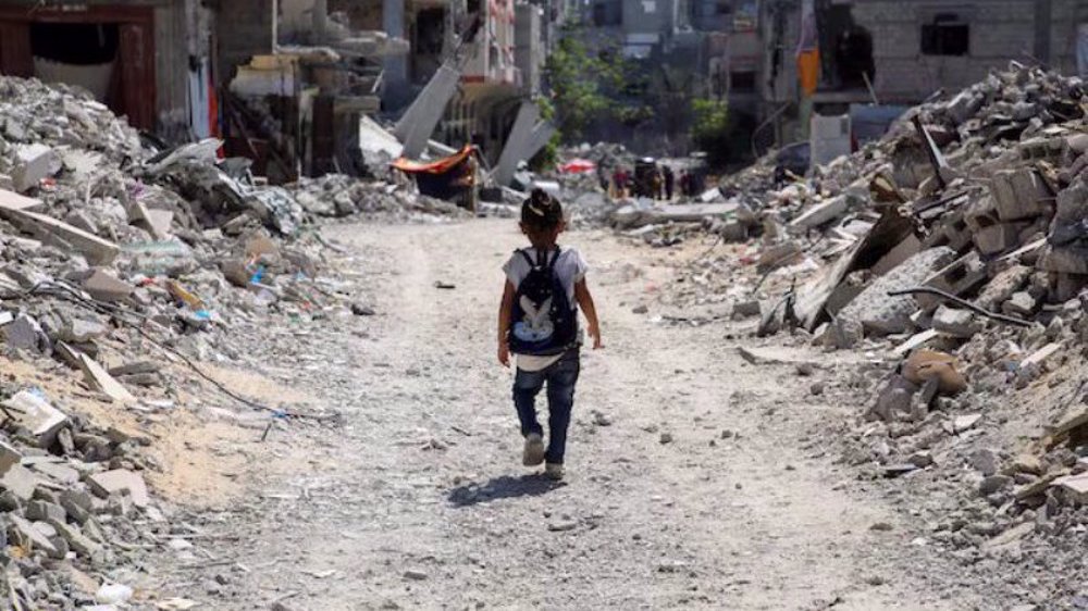 UN: 45,000 Palestinian children in Gaza miss first school day