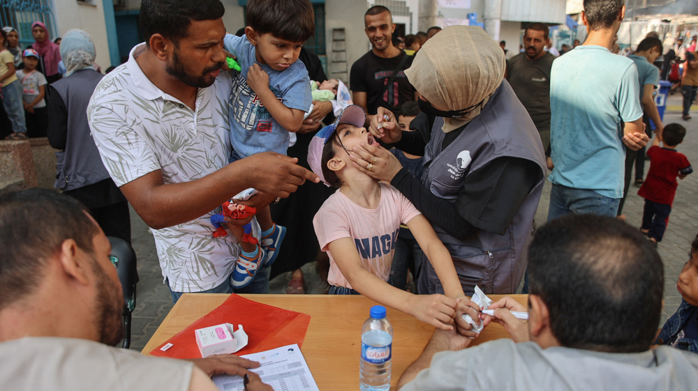 Israel critically undermining Gaza polio vaccination: Rights group