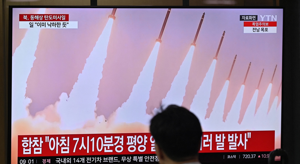 North Korea fires multiple ballistic missiles off Korean Peninsula