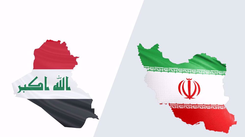 Iran Iraq flags