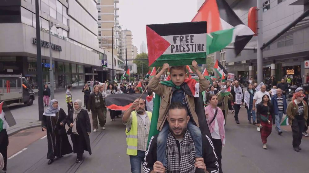 'Silence is violence' - Pro-Gaza demonstrators in Rotterdam urge end to Israel genocide