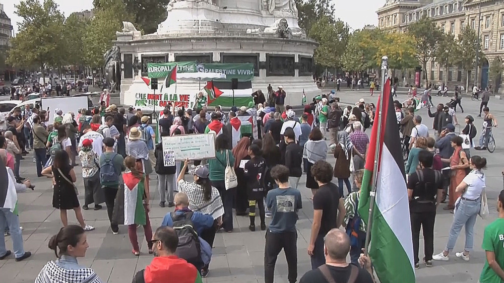 Manifestation de solidarité avec les Palestiniens à Paris