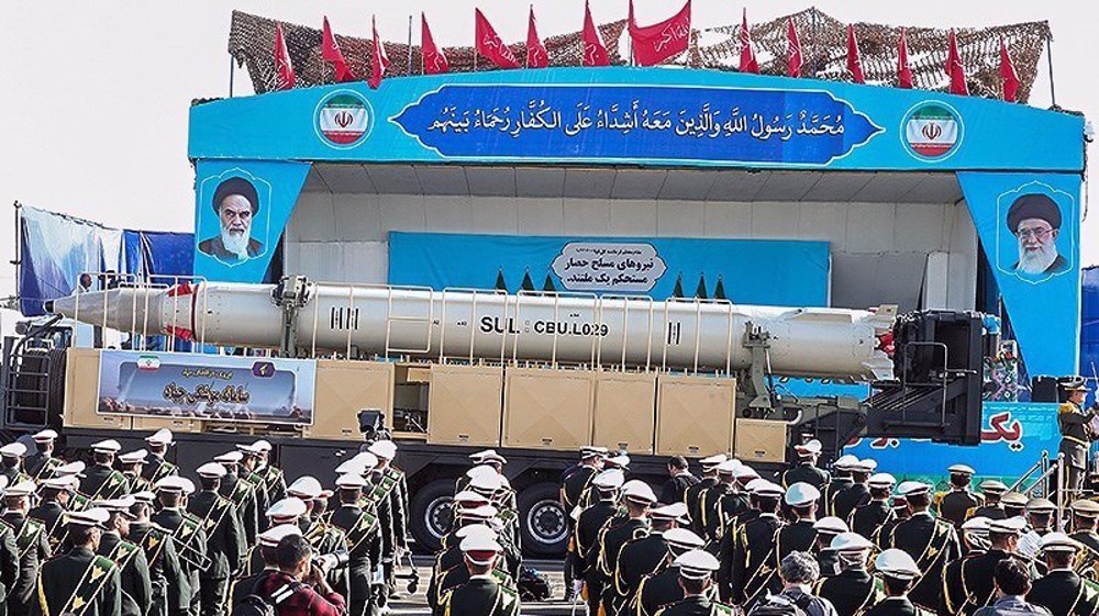 Iran-Jihad ballistic missile-Military parade