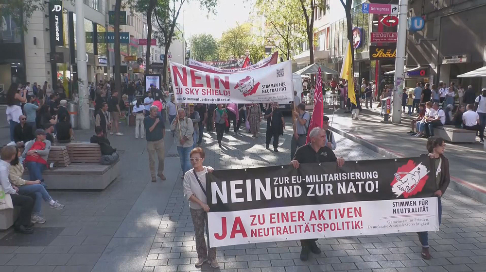 Large anti-war demonstration held in Vienna