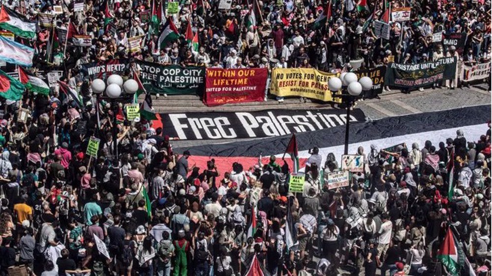 'Flood NYC for Gaza': Arrests made as thousands rally in solidarity with Palestine 