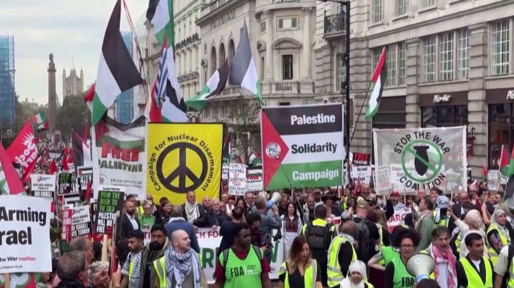 London's pro-Palestinian march marks 11 months of war in Gaza