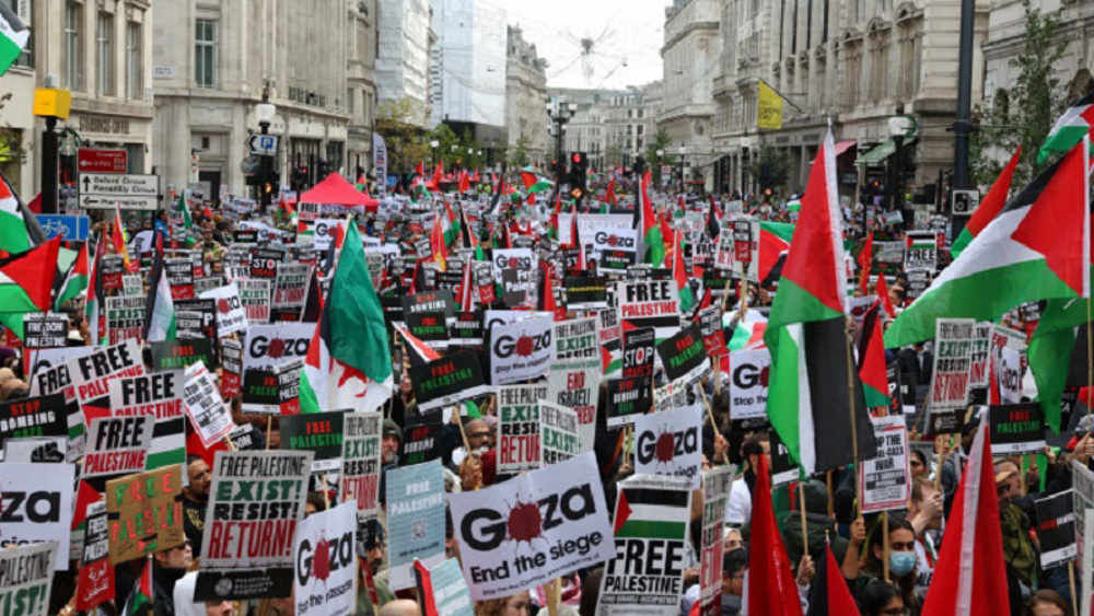 Pro-Palestine march in London calls for end to genocide