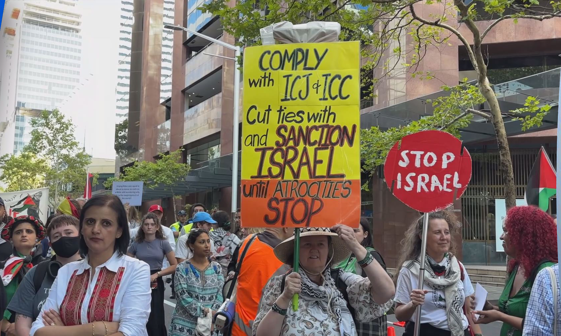 Sydney protesters slam US support for Israel