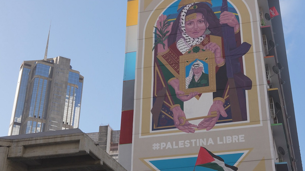 Venezuela dedicates murals to Palestine, Lebanon