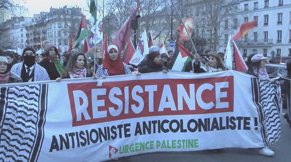 Paris pro-Palestine protesters call for stepping up aid to Gaza