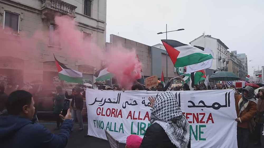 Hundreds demand freedom for Palestine in Milan amid Israel-Hamas second swap