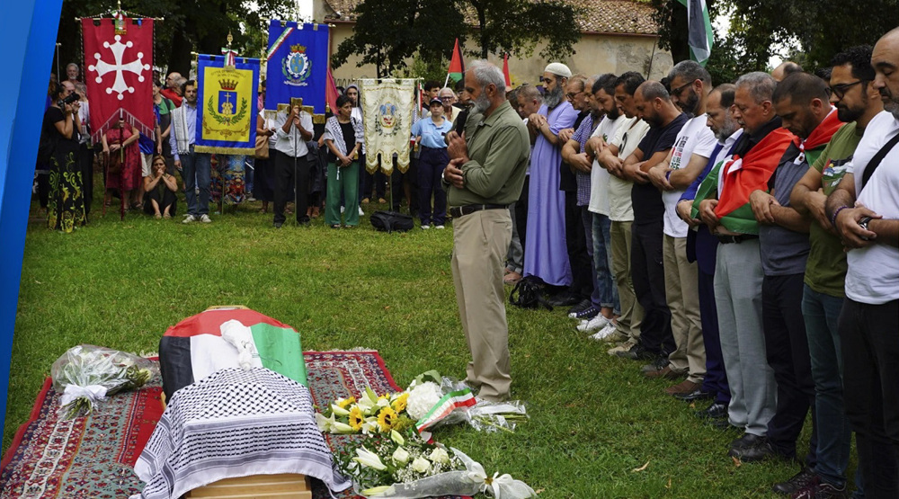 Funeral of 3-year old Gazan transferred from Gaza to Italy held in Rome