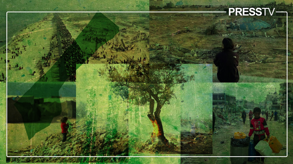 Israeli military tanks roll out of Gaza as children sing over land ravaged by ecocide