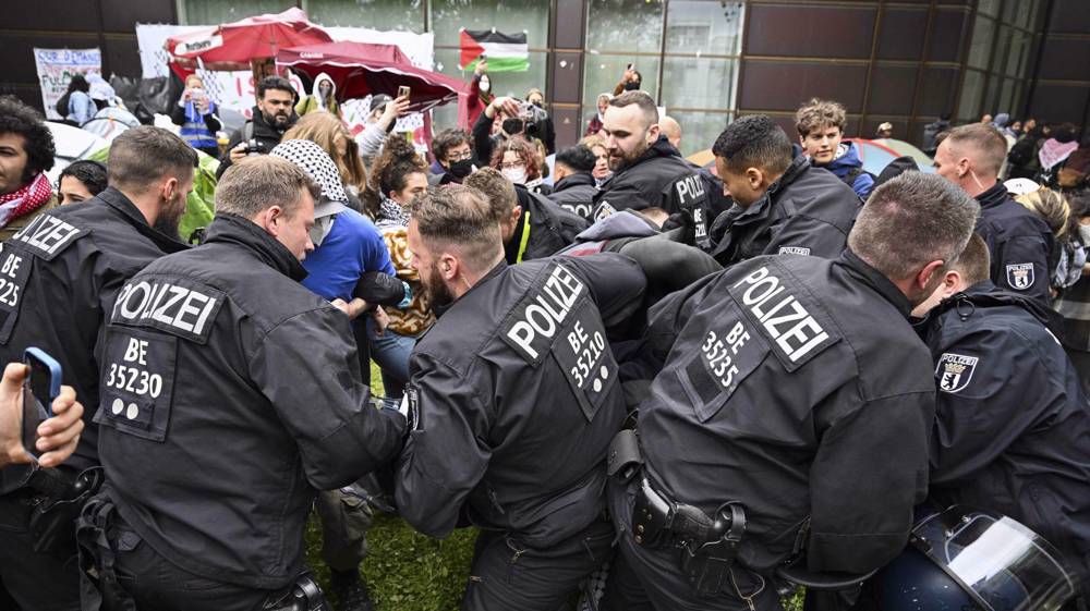 UN experts 'alarmed' by German police violence against pro-Palestine activists 