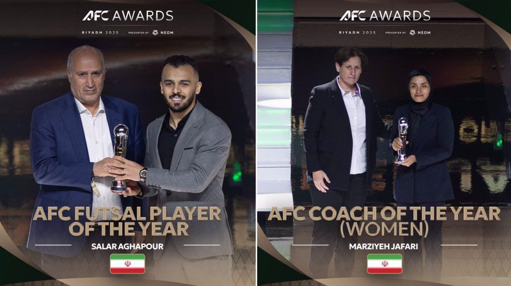 Historic win for Marziyeh Jafari as Iran duo celebrated at AFC Awards
