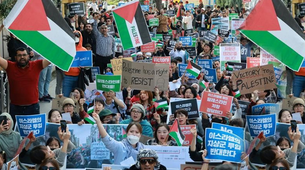 South Koreans protest for Palestine amid tense ceasefire